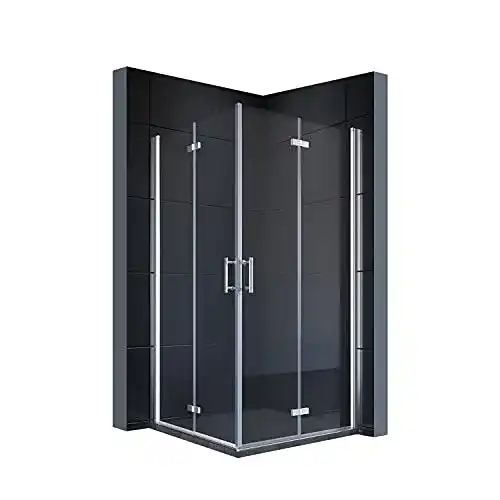 Glas-Duschwand Sonni Eckeinstieg Duschkabine 100×100 cm