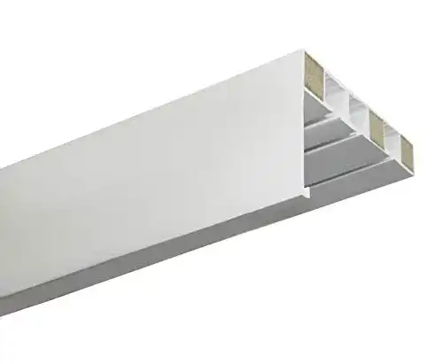 Gardinenschiene Gardinia Vorhangschiene mit Blende P2Ü in Weiß, 180 cm