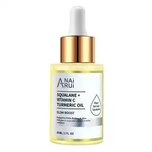 Squalan Gesichtsöl mit Kurkuma und Vitamin C für Anti Aging