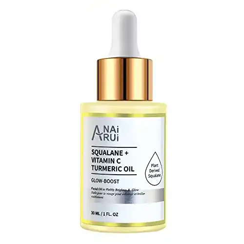 Squalan Gesichtsöl mit Kurkuma und Vitamin C für Anti Aging