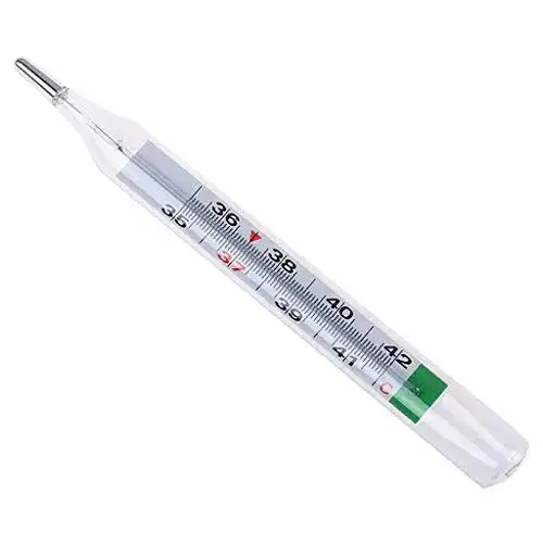 Fieberthermometer analog Janly Quecksilberfreies Thermometer für Zuhause