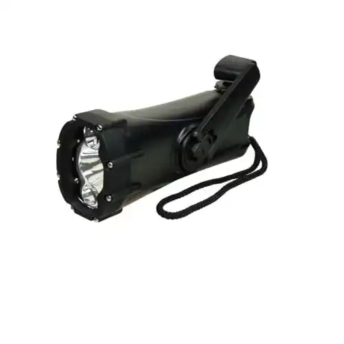Dynamo-Taschenlampe POWERplus Shark mit wasserdichtem Gehäuse
