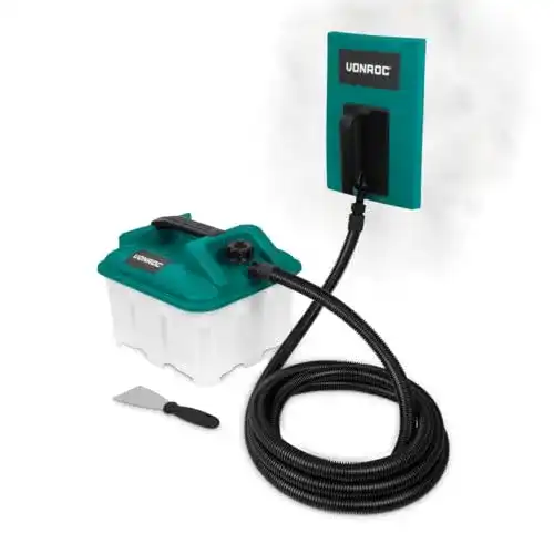 Dampf Tapetenablöser VONROC 2300 W mit 4,5 l Wassertank und 4 m Schlauch