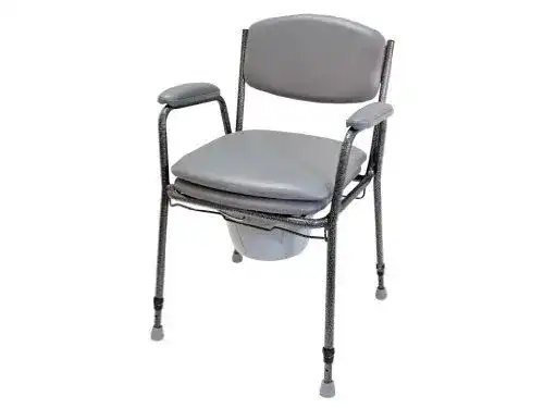 Toilettenstuhl Drive Medical TS 130 in Schwarz-Silber