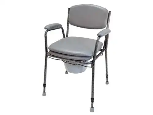 Toilettenstuhl Drive Medical TS 130 in Schwarz-Silber