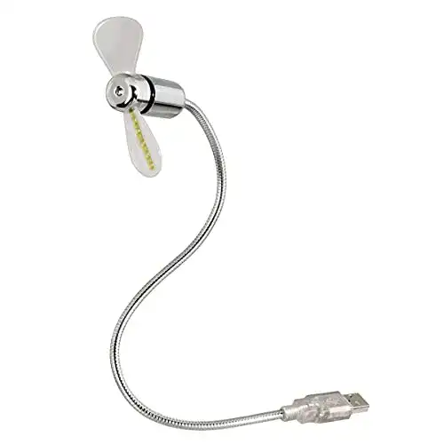 Hama USB-Ventilator mit Temperaturanzeige für den Arbeitsplatz