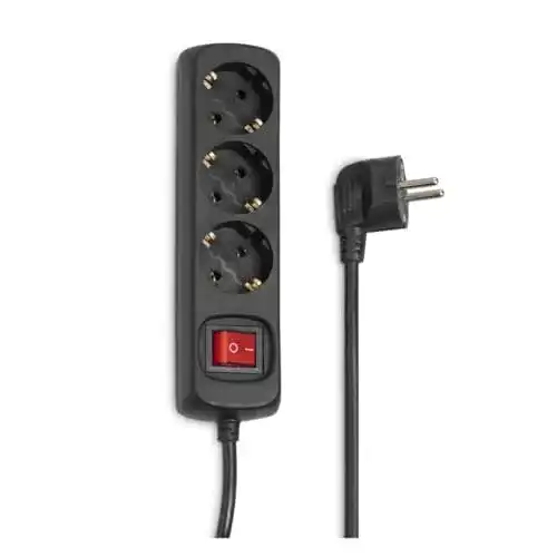 Hama 3-Fach Steckdosenleiste mit Save Energy-Schalter