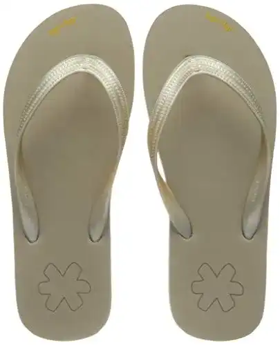 Flip-Flops Damen Flip-Flop Originals Metallic Zehentrenner in Braun (37 EU)