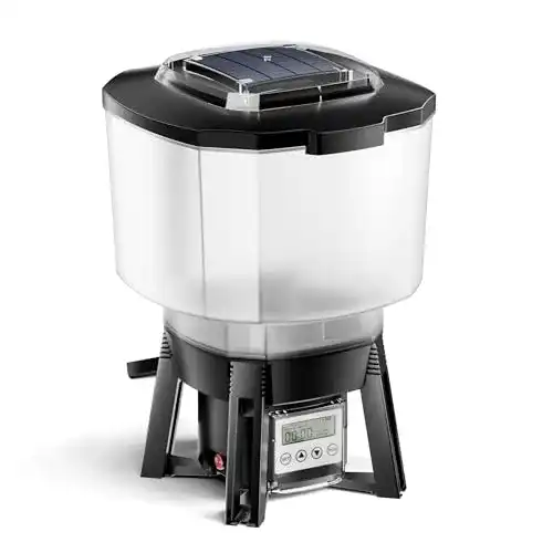 Fischfutterautomat für Teiche Wiltec CFF-206 mit Solarbetrieb