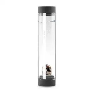 Vitajuwel Sana Courage lava black Karaffe aus Glas mit Edelsteinen