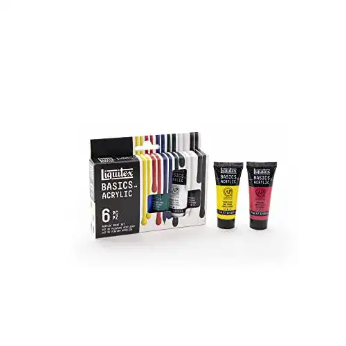 Liquitex 3699394 Basics Acrylfarben Set – monopigmentierte Acrylfarbe