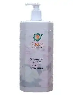 Basisches Shampoo von Sanoll mit pH 7,7 für sanfte Reinigung