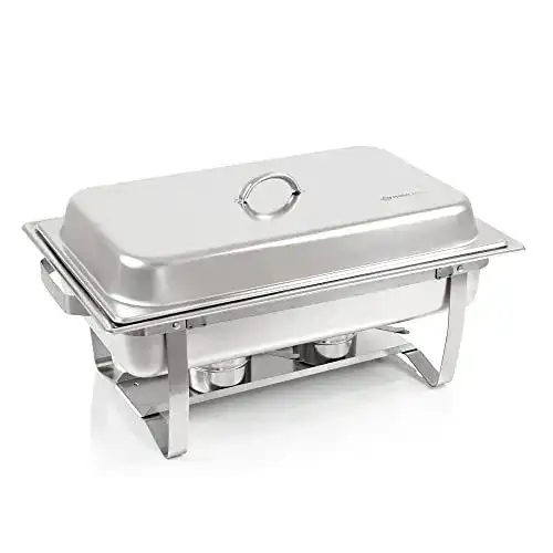 Chafing Dish aus Edelstahl für Warmhaltung von Speisen