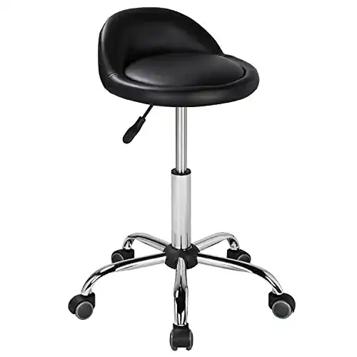 Rollhocker Yaheetech Drehhocker für Büro und Freizeit