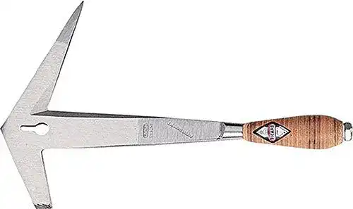 Schieferhammer Picard 0020710 mit Ledergriff und geschmiedetem Kopf