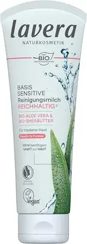 Reinigungsmilch Lavera Basis Sensitiv für die Gesichtsreinigung
