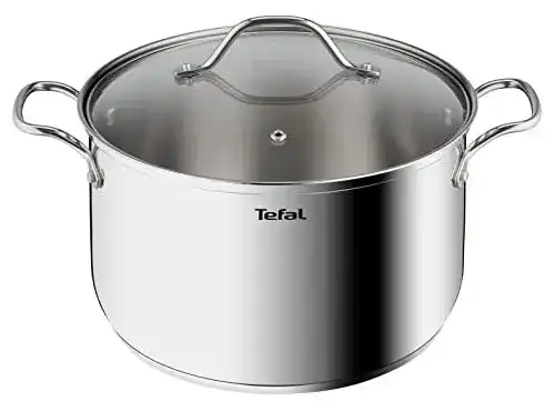 Kochtopf 8 Liter Tefal Intuition XL Edelstahl mit Glasdeckel