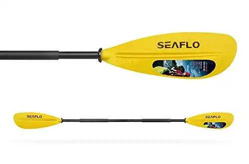 Kajakpaddel Seaflo LIGHTEU Gelb Doppelpaddel für Kajak und Kanu