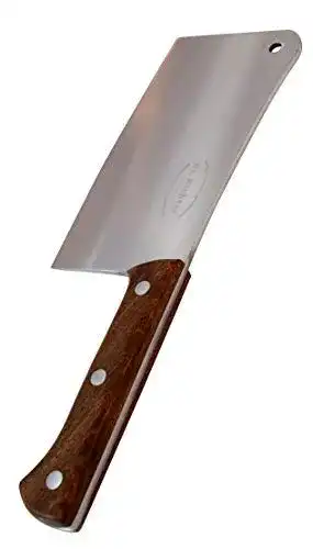 Hackmesser Dr. Richter schwer mit extradicker Klinge und Holzgriff