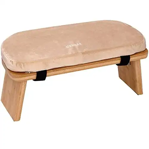 Meditationsbank Zen Power Yoga Bench Klappbare Yoga Bank aus Holz
