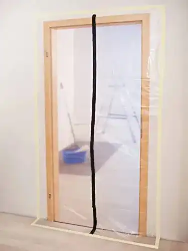 Staubschutztür Mivos mit Reißverschluss 220 x 120 cm