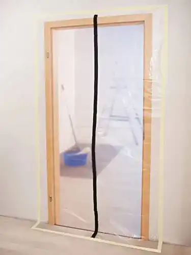 Staubschutztür Mivos mit Reißverschluss 220 x 120 cm