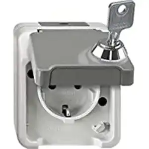 Steckdosenschloss Schneider Electric Merten Aquastar 1-fach IP44