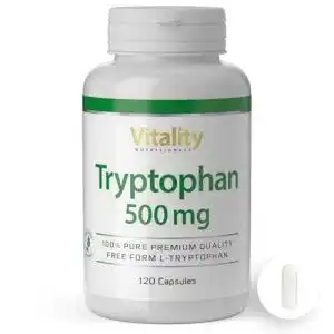 Tryptophan Vitality Nutritionals mit 500 mg pro Kapsel