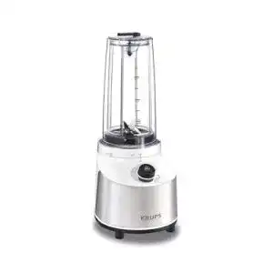 Krups Standmixer Edelstahl Glas 600 Milliliter Weiß