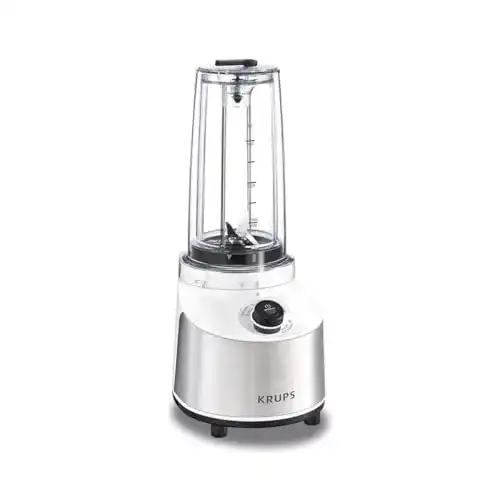 Krups Standmixer Edelstahl Glas 600 Milliliter Weiß