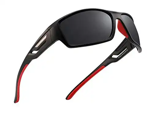 Ski-Sonnenbrille Pukclar Herren Sportbrille mit polarisierenden Gläsern
