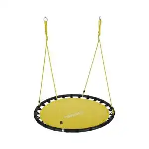 Nestschaukel 120 cm für Kinder und Erwachsene, verstellbar, gelb