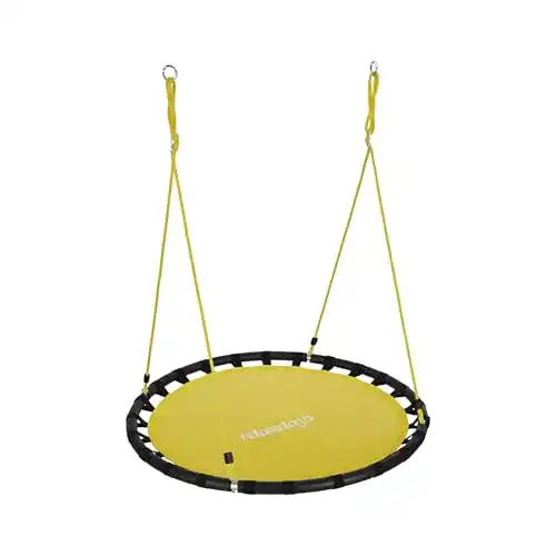 Nestschaukel 120 cm für Kinder und Erwachsene, verstellbar, gelb