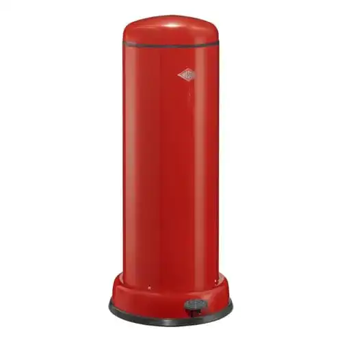 Wesco Big Baseboy Abfallsammler in Rot, 30 Liter mit Dämpfer