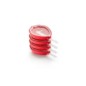 Eisform Lékué Erdbeerform aus Silikon, rot, 15,4 x 9,4 x 3,3 cm
