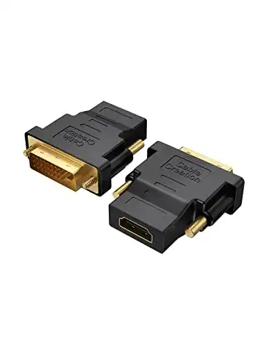 DVI HDMI Adapter von Cablecreation im 2er Pack