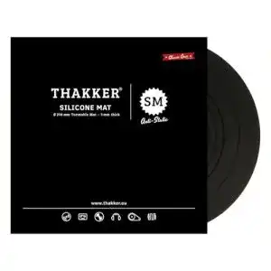 Plattentellerauflage Thakker Silicone Mat Black aus antistatischem Silikon