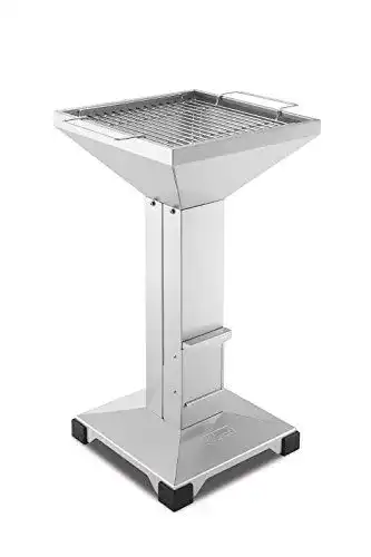 Thüros T2 Plattenfuß Edelstahl Holzkohlegrill für Garten und Camping