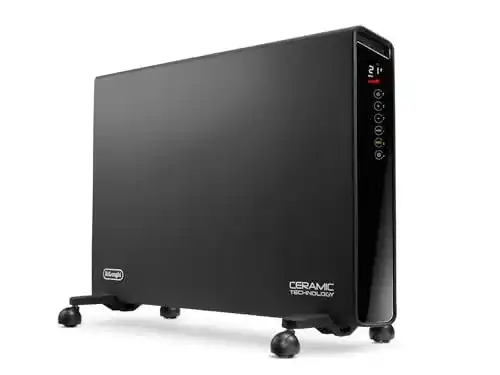 DeLonghi HX65L22 Konvektor Heizkörper in Schwarz-Grau