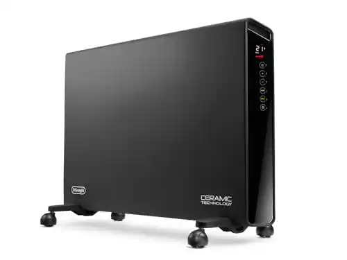 DeLonghi HX65L22 Konvektor Heizkörper in Schwarz-Grau