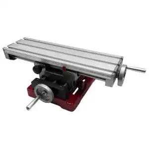 Kreuztisch Paulimot Aluminium 350 x 100 mm mit Rundsäulenführung