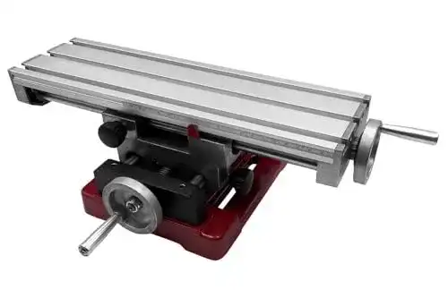 Kreuztisch Paulimot Aluminium 350 x 100 mm mit Rundsäulenführung