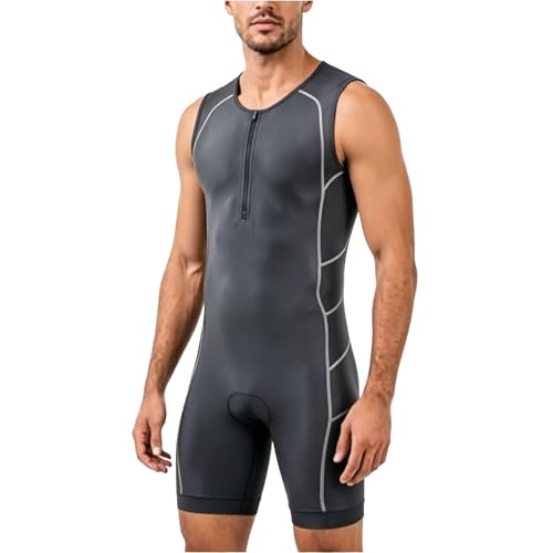 Herren Trisuit Cglrybo Triathlon-Anzug ärmellos und schnelltrocknend