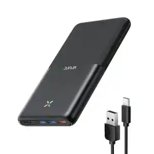 Powerbank 30000 mAh von VRURC mit USB C und mehreren Ausgängen