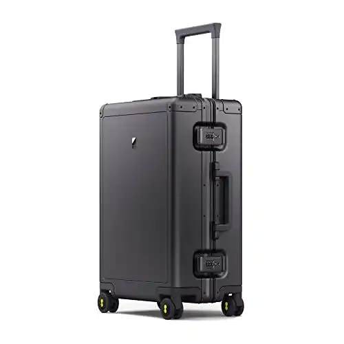 Hartschalenkoffer ohne Reißverschluss von LEVEL8 aus Aluminium
