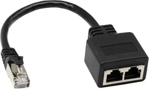 LAN-Splitter Zdycgtime RJ45-Netzwerkkabel für Ethernet-Verbindungen