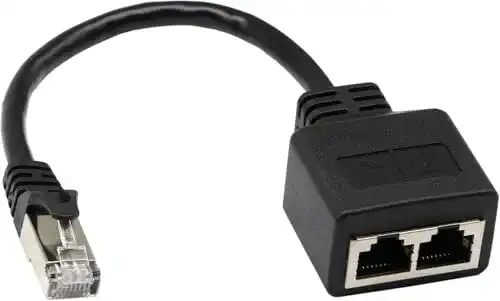 LAN-Splitter Zdycgtime RJ45-Netzwerkkabel für Ethernet-Verbindungen