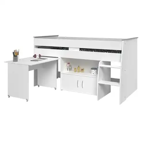 Hochbett mit Schreibtisch Parisot 2270 Comb Set für Kinderzimmer