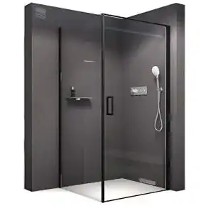 Bernstein Duschkabine EX416S 100 x 100 cm Eckdusche aus ESG-Glas