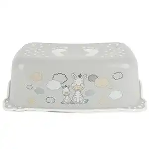 Bieco Kinder Tritthocker Zebra mit Anti-Rutsch-Funktion